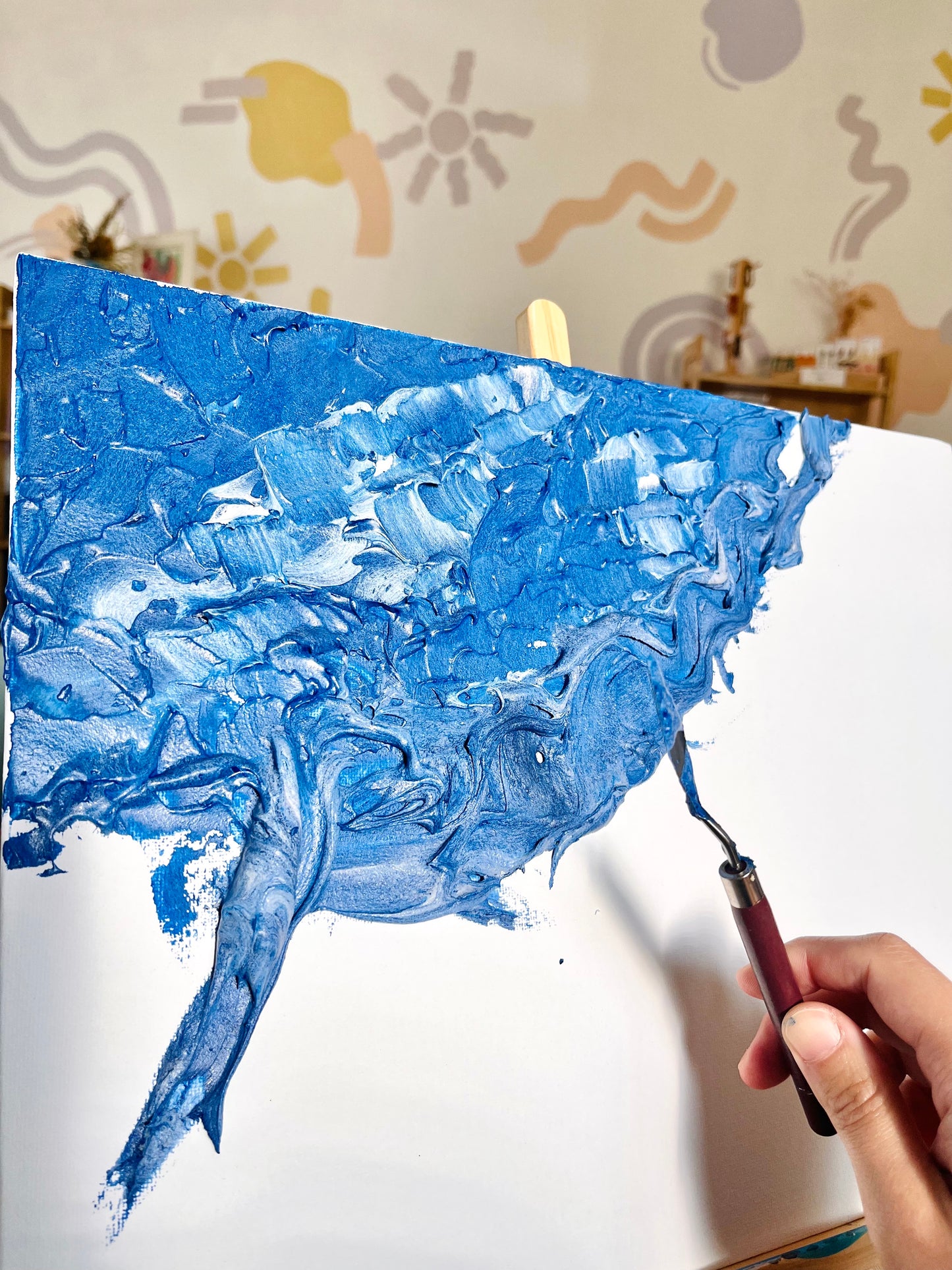 Ocean Textured Art Painting (School Holiday Workshop)