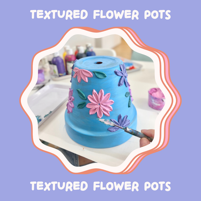 Textured Flower Pots