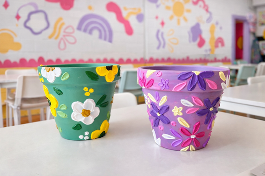 Textured Flower Pots