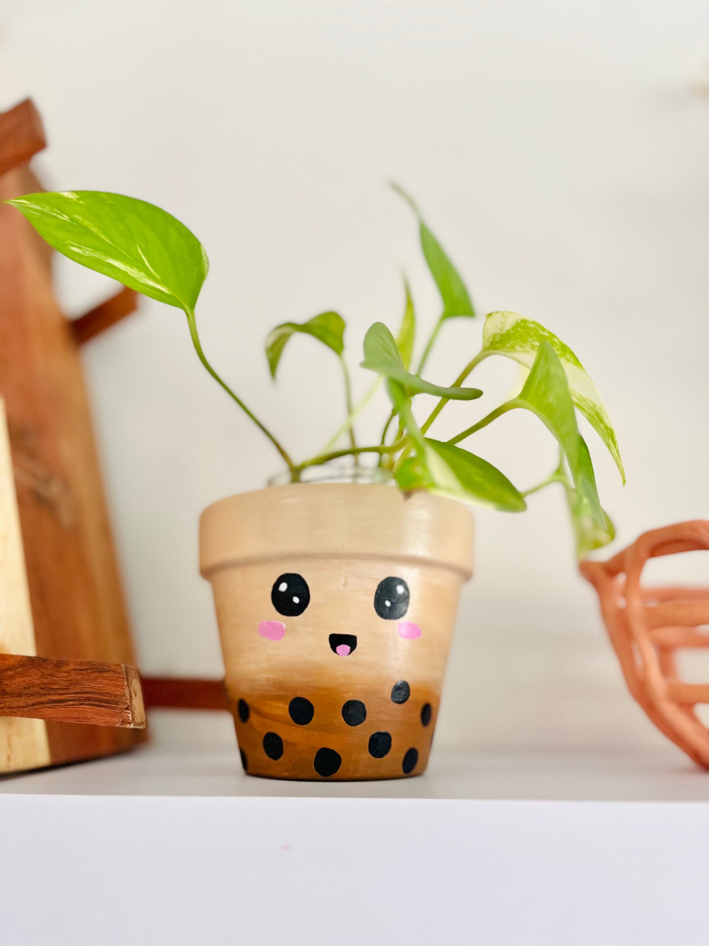 Paint Your Own Bubble Tea Plant Pot - Limited Edition
