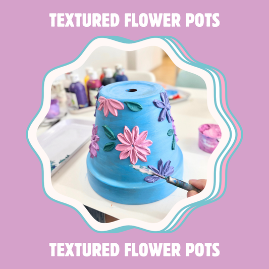 Textured Flower Pots